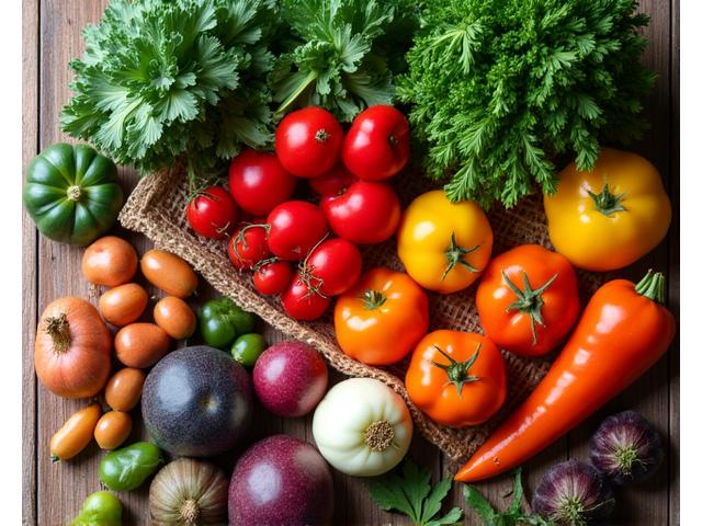 Свежие органические овощи и фрукты