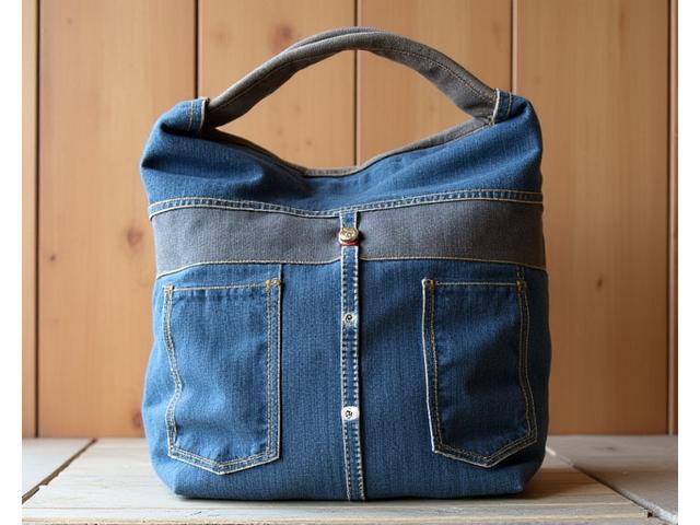 Стильная сумка ручной работы из переработанных материалов